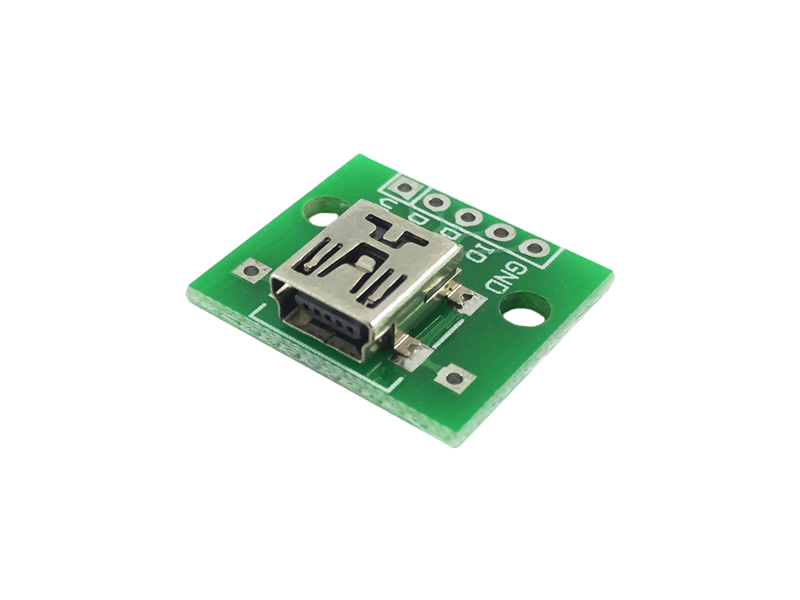 Mini USB-(Mini-A) Female PCB Board - Image 1